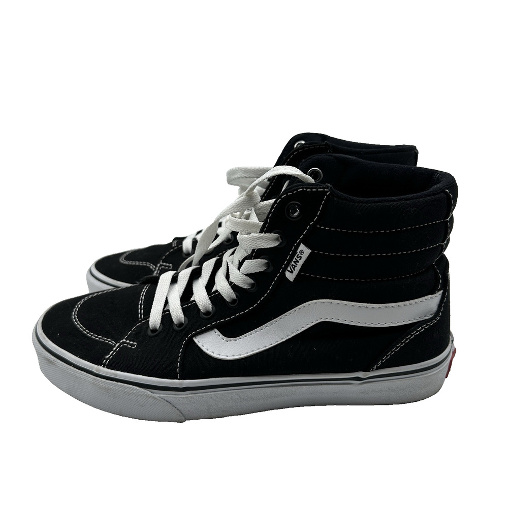 Vans Sk8-Hi Black White Women’s Size 8 High Top Sneakers Classic Lace Up